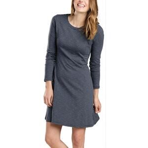 Toad & Co Windmere II Tencel Organic Cotton Long-Sleeve Fit & Flare Dress Large